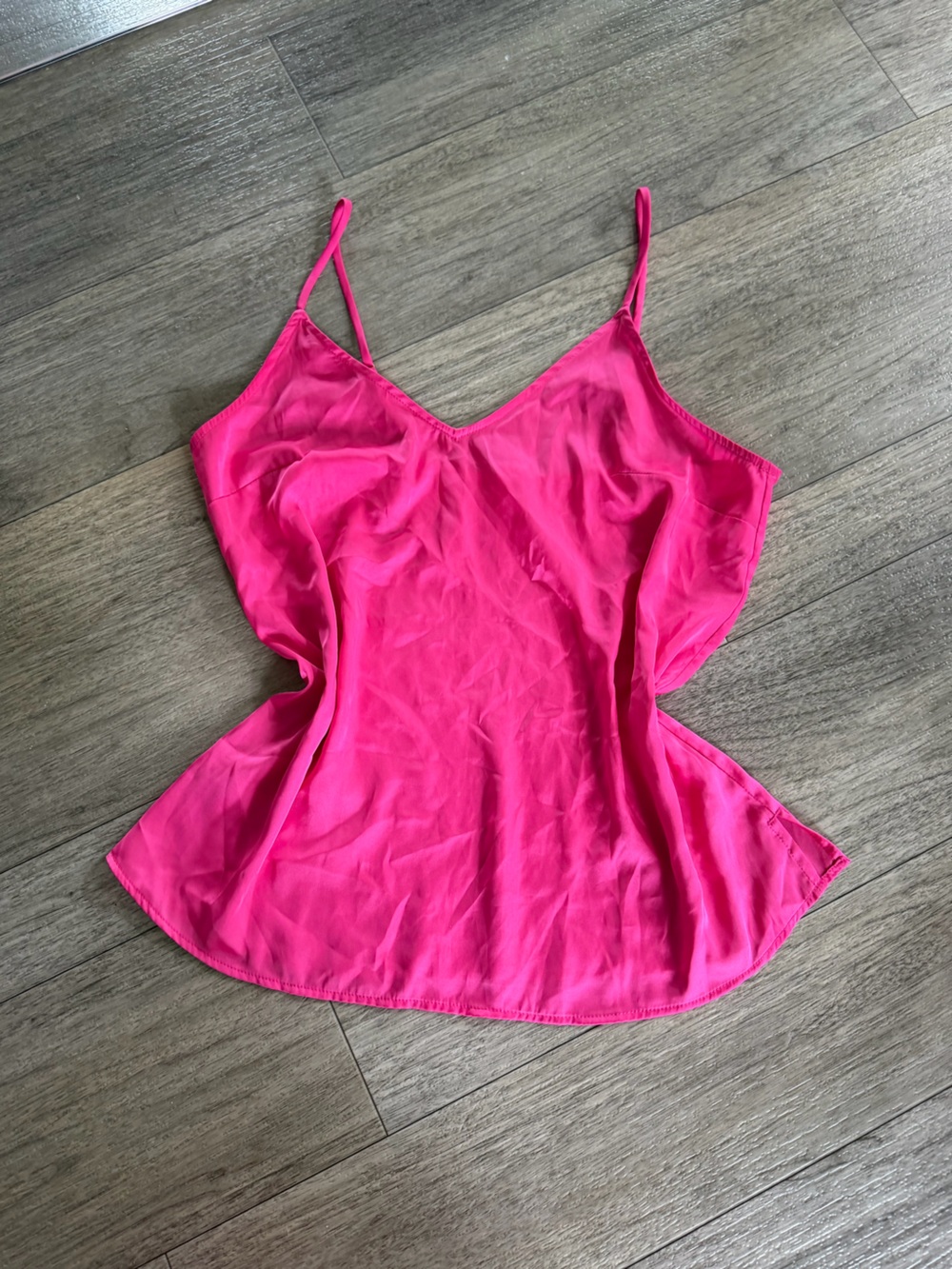 stars above Hot Pink Satin Cami Tank